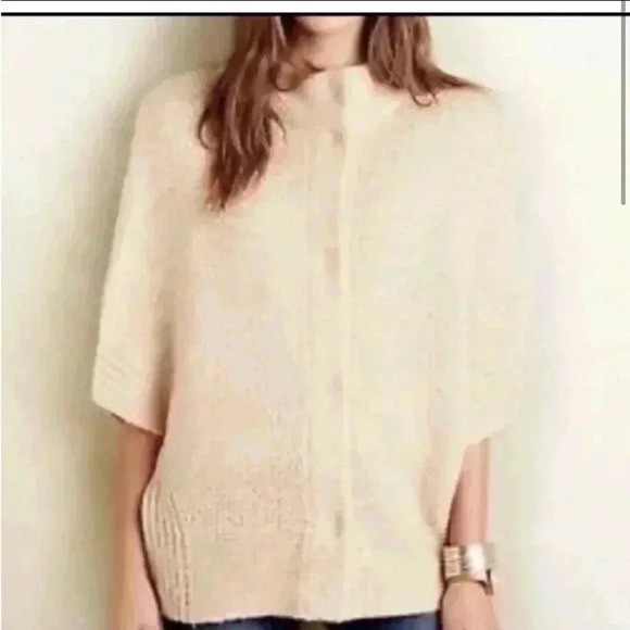 Anthropologie Angel of the North Poncho Cardigan Sweater - Picture 1 of 7
